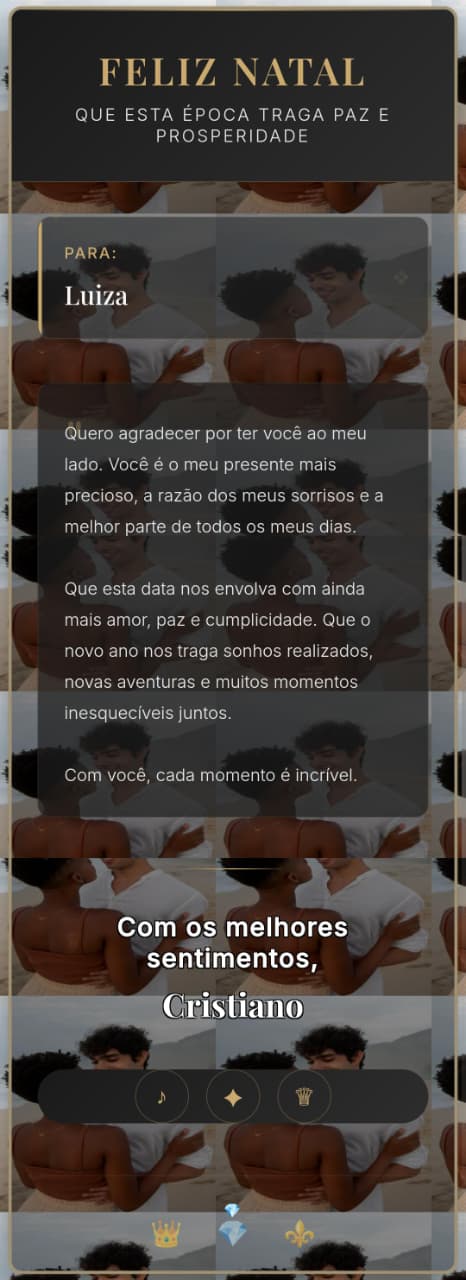 Modelo de Cartão: Casal 1